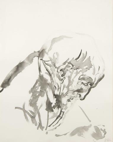 Father painting by Maggi Hambling